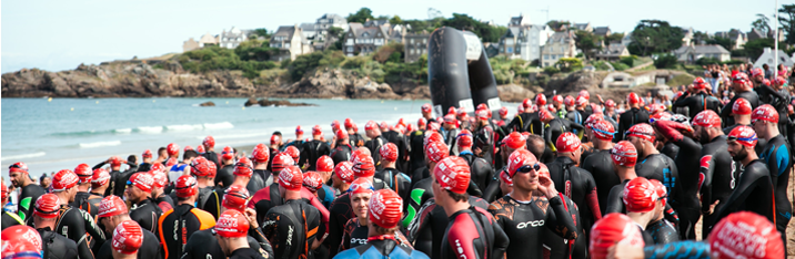 Swinrun L de Dinard 2024 - départ de la natation